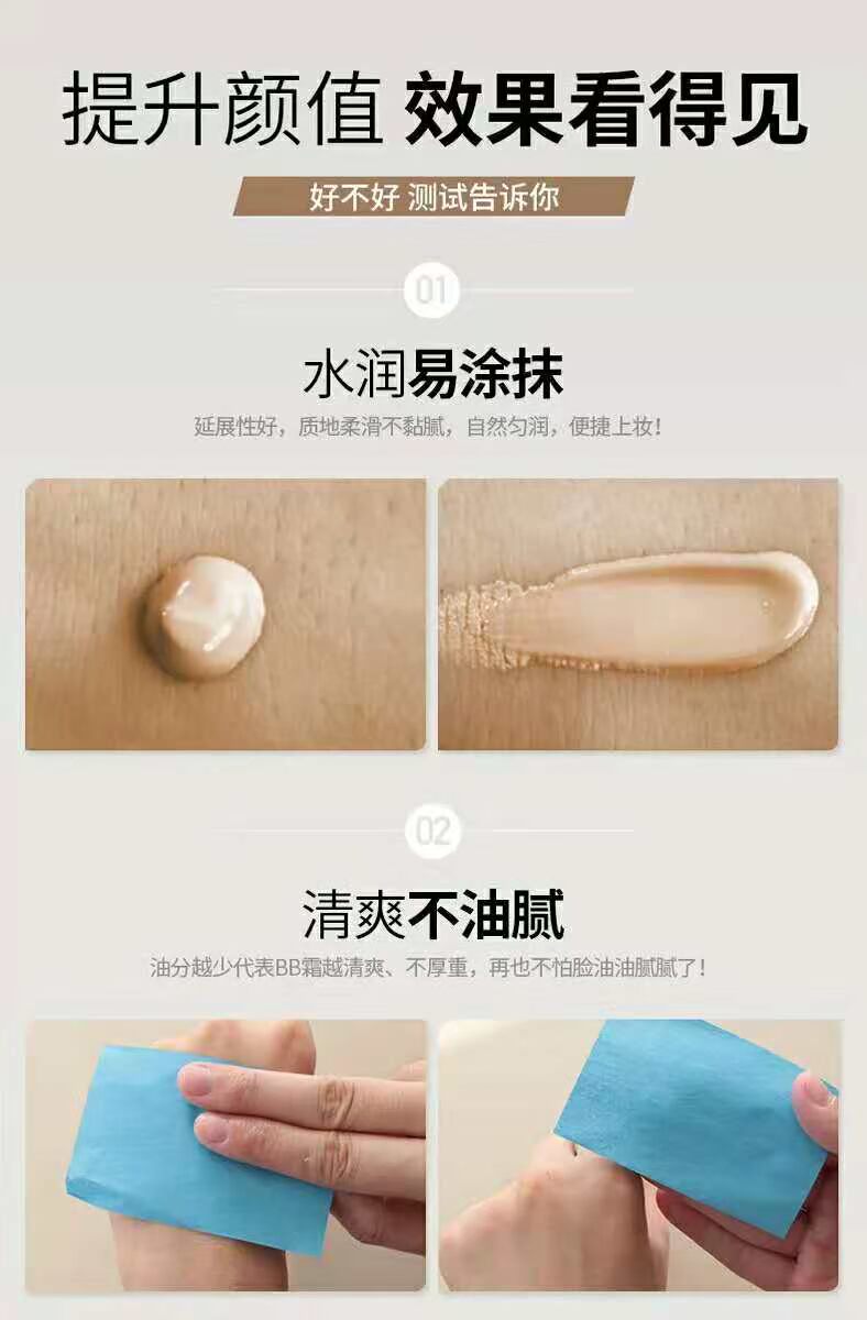 Laiwu men BB cream che khuyết điểm mụn dưỡng ẩm dạng lỏng kem nền che khuyết điểm lúa mì màu tự nhiên trang điểm mỹ phẩm trang điểm nude - Mỹ phẩm nam giới 	bộ mỹ phẩm shiseido cho nam	