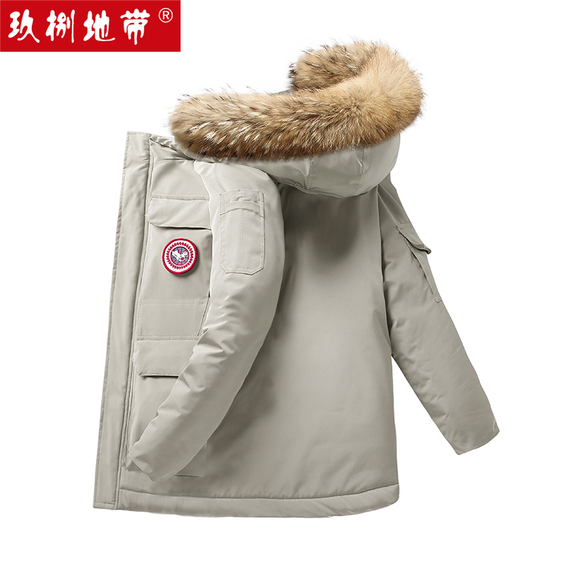 玖捌地带冬季韩版男士毛领加厚棉衣外套青年百搭帅气男装棉服潮男