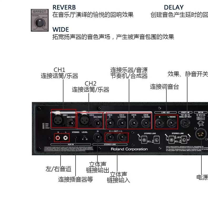 Loa di động đa chức năng Roland / Roland BA-330 BA330 - Loa loa loa bose 301 seri 2