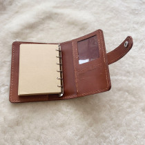 A7 Head Layer Bull Leather Loose-book Wallet Functional Cow Leather Leather Material Hand Sewing Notebook Business Hand Ledger Notepad