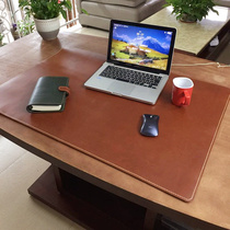 Leather desk mat office computer desktop super large layer cowhide leather mouse pad home desk manual wiring
