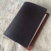 B5 head layer of cow leather leather leather loose-leaf Ben hand sewing made genuine leather 9 holes 6 holes clip Business notebook notepad