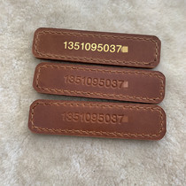 Moving leather Genuine Leather Hand Work Head Layer Pure Cow Leather Stock Parking Transfer Car Temporary Parking Number Plates Small And Practical