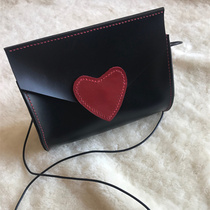 Small satchel top layer leather handmade leather diy material bag homemade hand sewn semi-finished leather leather bag accessories