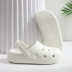 Tăng Chiều Cao Crocs Nữ Giày Đi Biển Phong Cách Mới Chống Trơn Trượt Cặp Đôi Dép Đi Biển Dép Nữ Áo Khoác Ngoài 