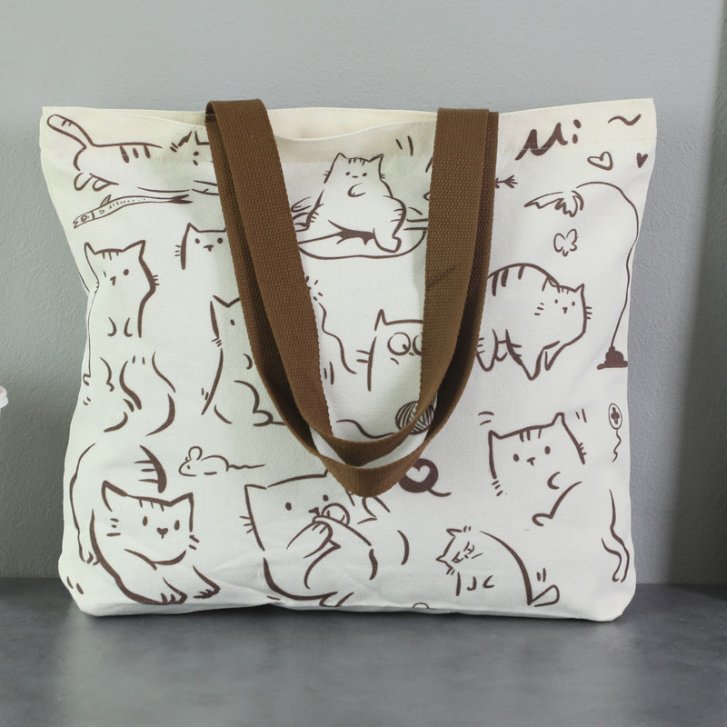 Canvas Bag for Women 2026 New Model Large Capacity Work Commute Cloth Bag Shoulder Bag Tote Bag Student Book Bag