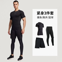 Комплект, тонкие штаны, комбинезон, 3 предмета, короткий рукав, в обтяжку, свободный крой