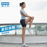 Спортивный костюм, футболка, комплект, быстросохнущая одежда для йоги для спортзала, короткий рукав, для бега, облегающий крой