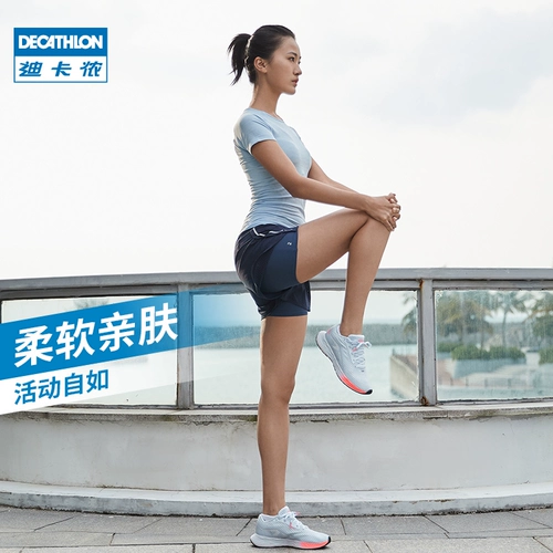 Спортивный костюм, футболка, комплект, быстросохнущая одежда для йоги для спортзала, короткий рукав, для бега, облегающий крой