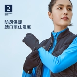 Decathlon, детские зимние флисовые перчатки, удерживающий тепло лыжный экран