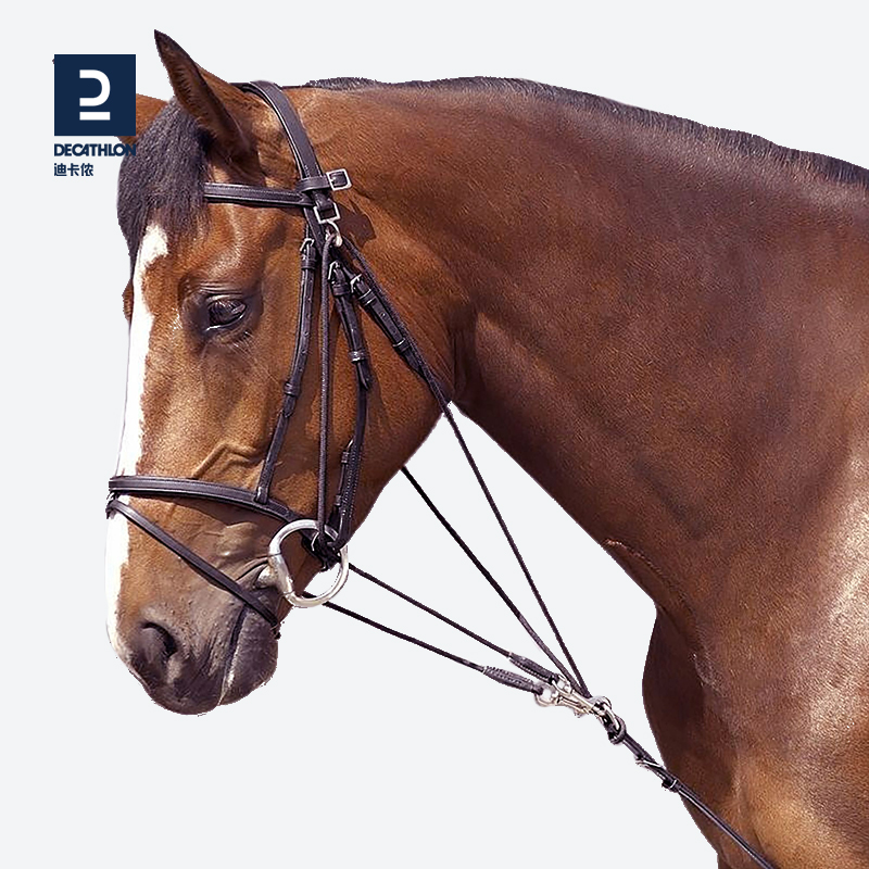 Decathlon training bow leather sand gang Chabang equestrian training horse head up harness horse equestrian products IVG3