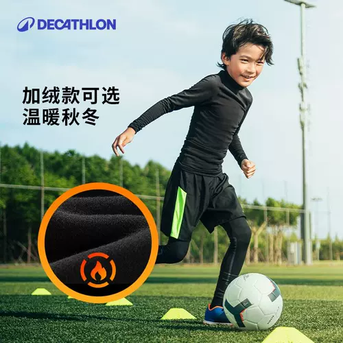 Детский осенний комплект, термобелье, дышащие штаны, футбольный баскетбольный лонгслив для мальчиков, в обтяжку, для бега