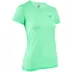Decathlon thể thao tay ngắn nữ mùa hè nhanh khô một nửa tay áo thoáng khí chống ma sát chạy áo thun tập thể dục RURUN - Áo phông thể thao Áo phông thể thao