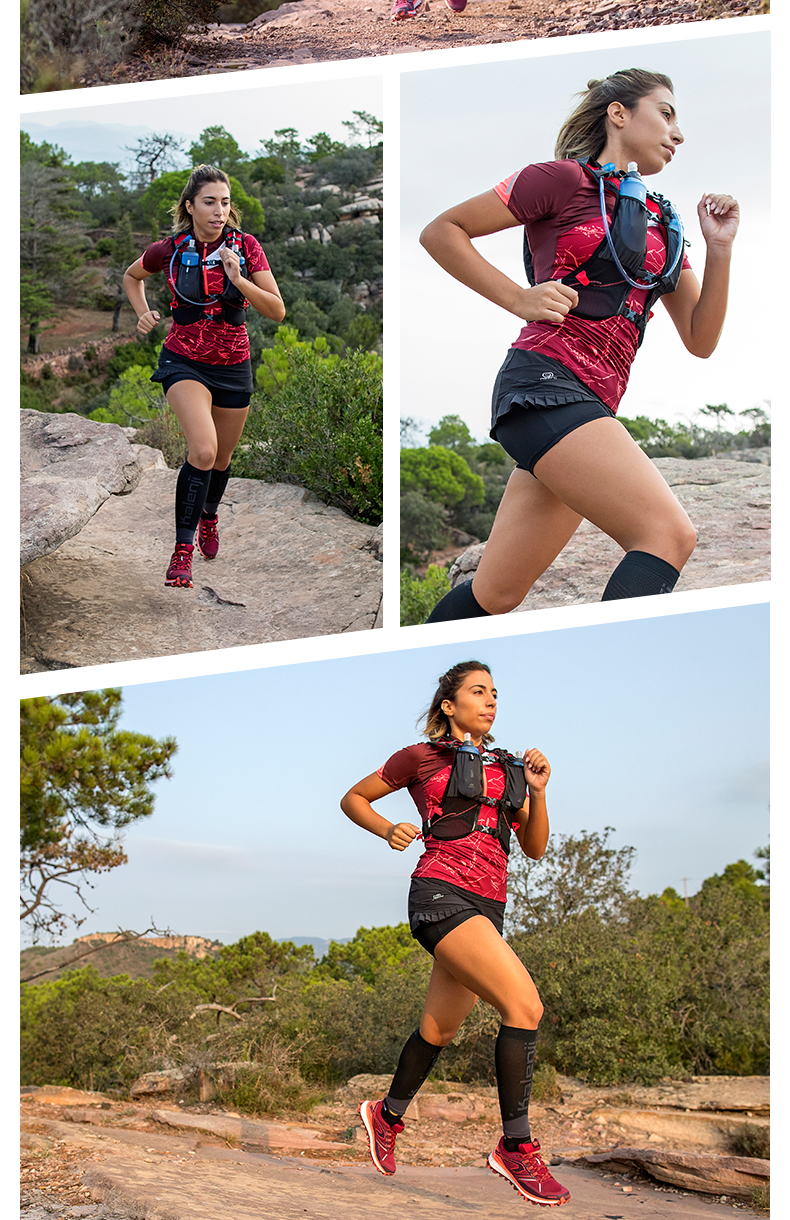 Decathlon thể thao Áo thun nữ marathon ngắn tay Slim thoáng khí ngoài trời nhanh khô chuyên nghiệp xuyên quốc gia chạy RUN C áo thun lạnh nam adidas