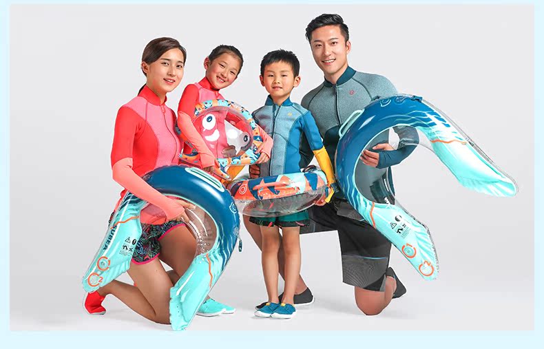 Decathlon trẻ em bơi vòng nách vòng tròn bơi vòng tròn bơi đồ chơi nam và nữ và hơn 6 tuổi SUBEA phao chống lật