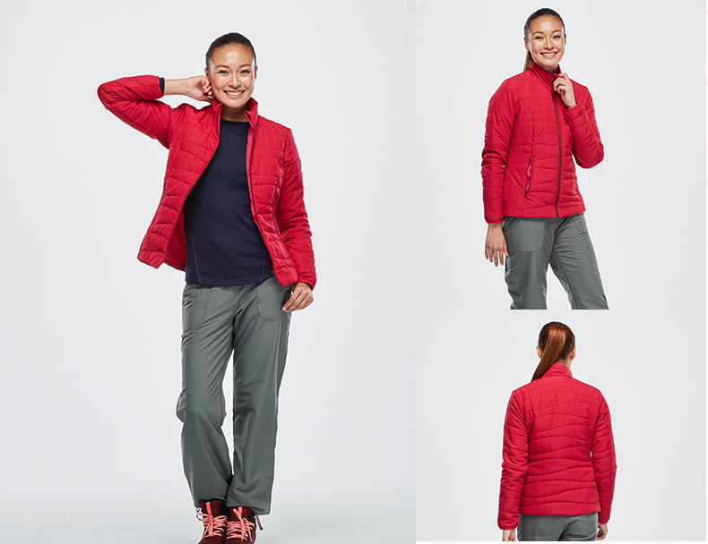 Decathlon cửa hàng flagship thể thao ngoài trời cotton quần áo coat jacket nam giới và phụ nữ leo ánh sáng ấm độn áo khoác QUNH áo phao siêu nhẹ