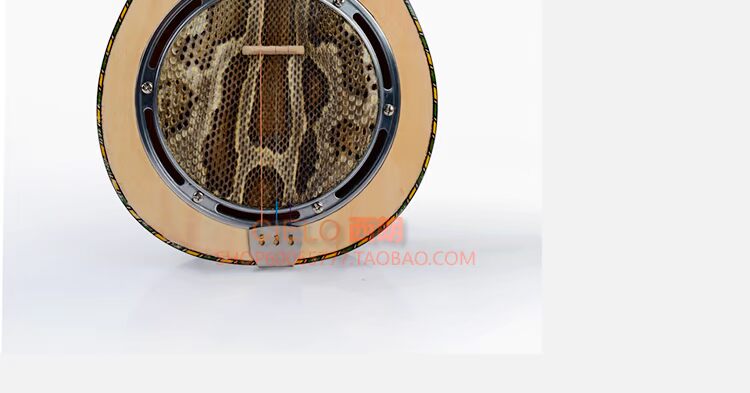 Loại thắt lưng Qinqin Âm thanh nước ngoài chính hãng Qinqin Người mới bắt đầu hình bầu bằng da trăn ba dây nhạc cụ Qinqin - Nhạc cụ dân tộc sáo trúc mão mèo