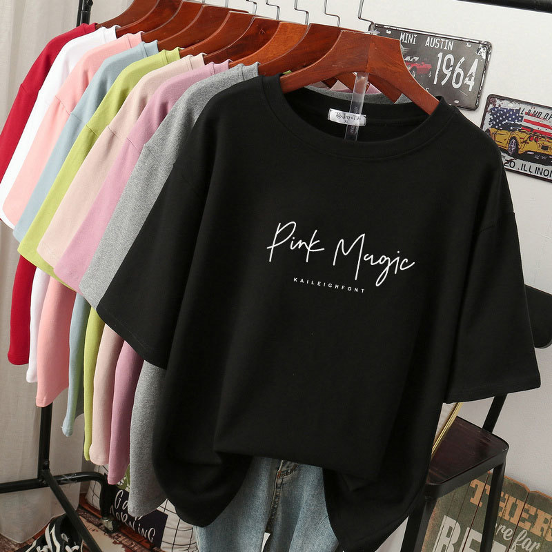 Extra Large Size 120kg Plus-Size Pure Cotton Short-Sleeve T-Shirt for Women 2026 Summer New Style 100kg Loose Fit Slimming Belly-Covering Top