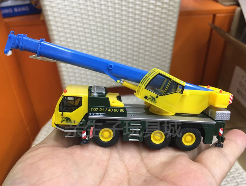 Herpa 1:87 mô hình hợp kim mô hình tĩnh xe tải cẩu Liebherr Miniaturmodelle đồ chơi trẻ em