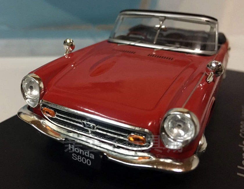 1 24 hợp kim mẫu xe Honda Honda S800 1966 đỏ mô hình tĩnh xe đồ chơi cho trẻ sơ sinh