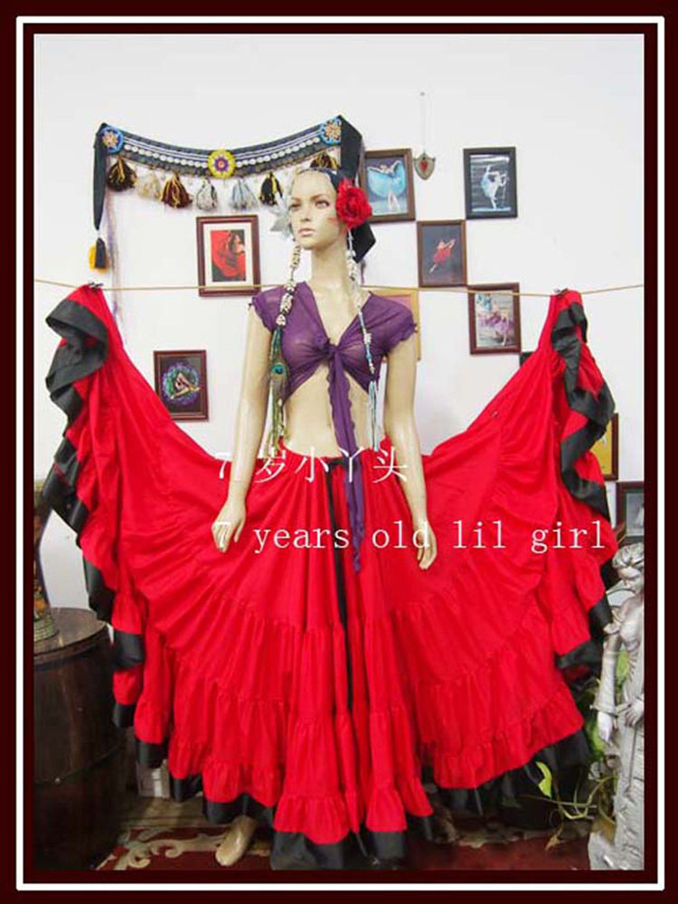 Belly dance Franco Dancing hot pins 4 floors 20 m All cotton big round dress 9EX34 -Taobao