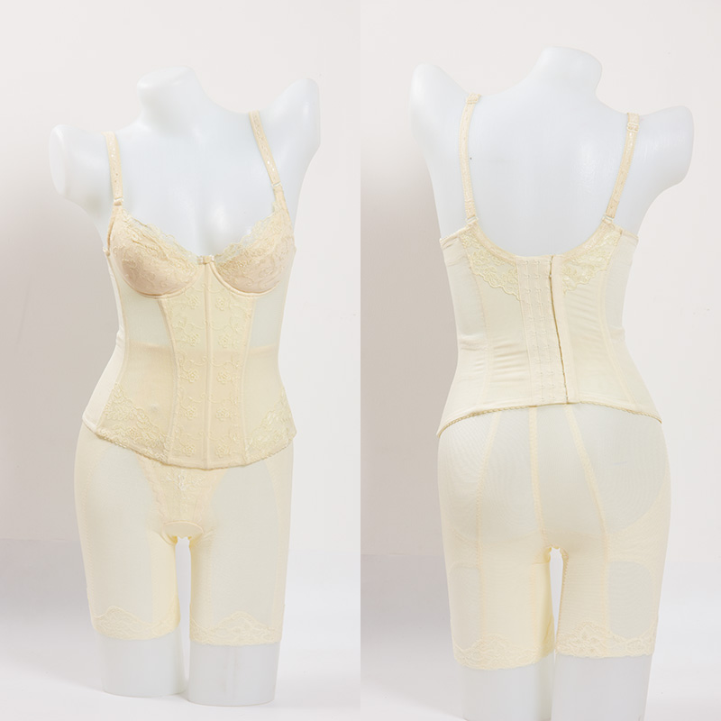 Tingmei corset với áo ngực Bụng eo hông hip corset đồ lót nữ chia nhỏ phù hợp với 70 bãi nhỏ áo ngực cho bé bú
