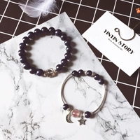 YINYIN Bản gốc. Starry Blue Sandstone Strawberry Crystal Helping Scholarship Peach Peach Lovers Lovers Sweet Gold Crystal Bracelet - Vòng đeo tay Clasp vòng tay trầm hương