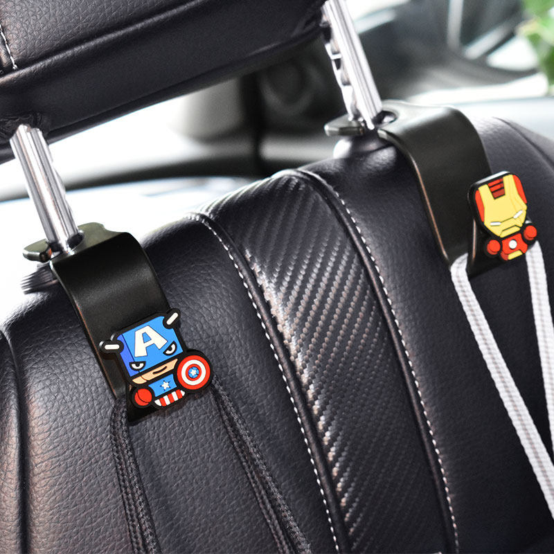 Cartoon car car sticker hook Cute car interior seat back row rear seat car interior supplies hook