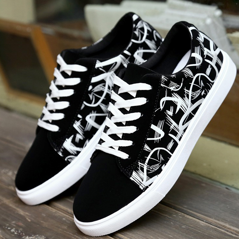 2022 new Korean version of the trend men's shoes all-match casual canvas shoes students breathable non-slip lace-up work shoes