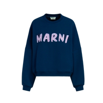 MARNI 2024 spring and summer new womens letter LOGO round neck long-sleeved sweatshirt