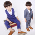 trẻ em mới phù hợp với trẻ em nhỏ Suit Childrens Coat ăn mặc Hàn Quốc phiên bản trẻ em Ba mảnh Suit for Boys. 