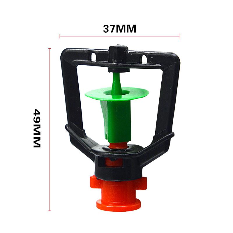 Agricultural greenhouse water-saving watering watering 360-degree rotary spray irrigation equipment gardening greenhouse inverted hanging atomization micro-showerhead