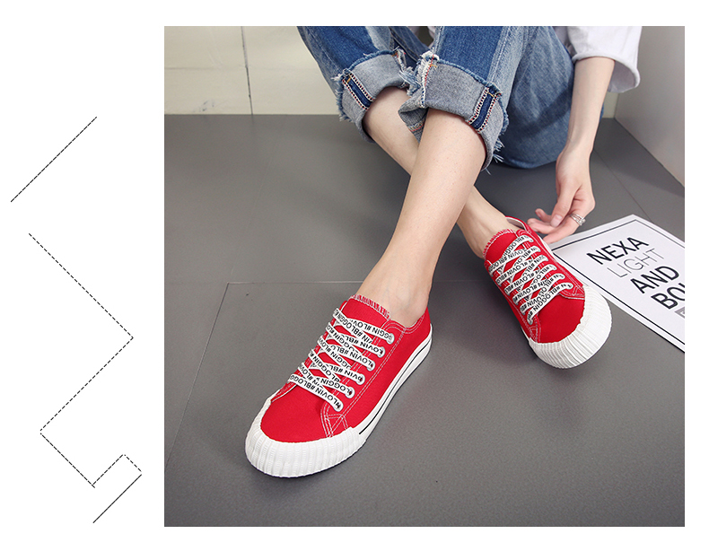 Mùa hè 2018 mới giày vải canvas nữ siêu sinh viên phiên bản Hàn Quốc giầy độn nữ