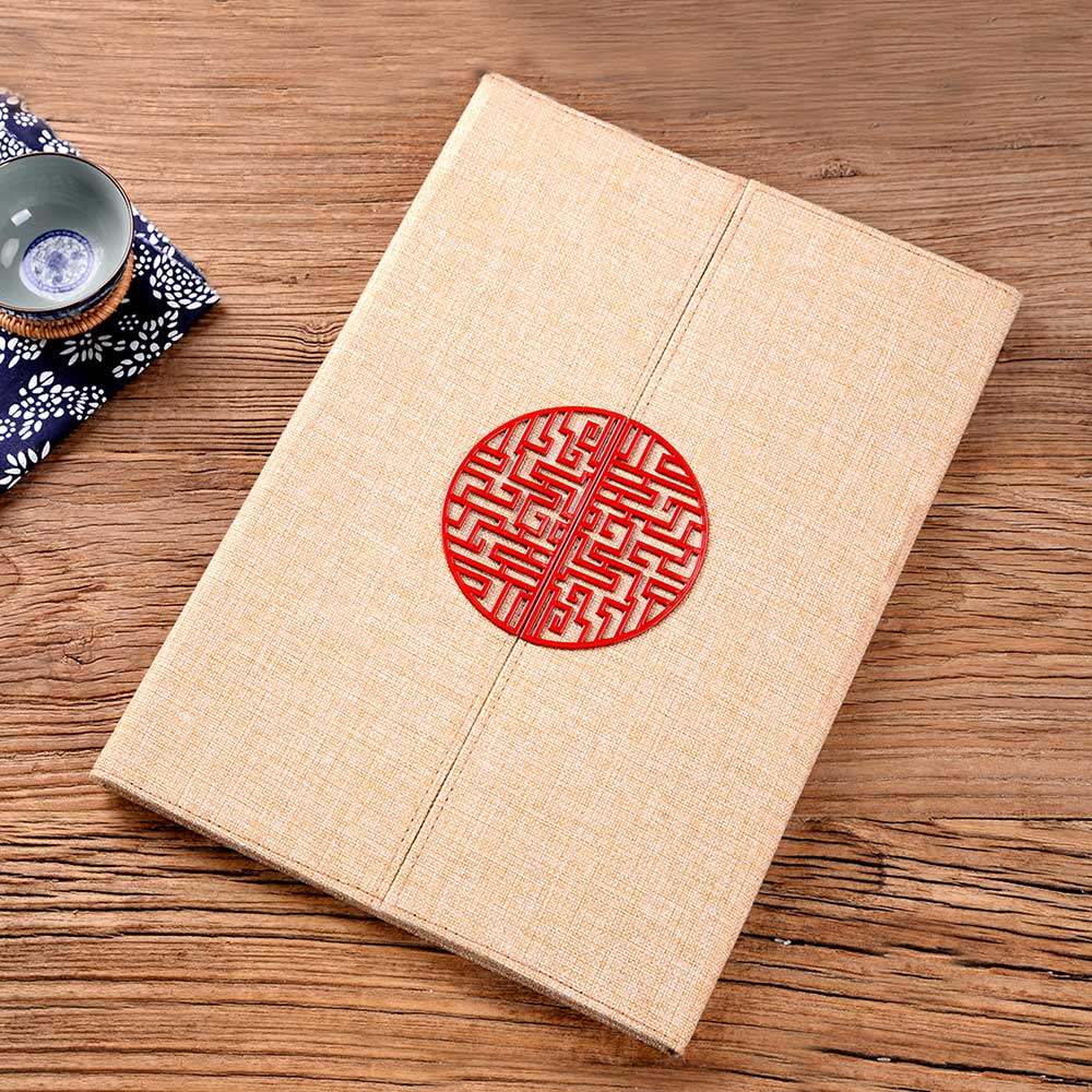 Fine clothing Hemp Cloth Cover Menu Making Hotel Recipes Custom Design Point Menu of the price list loose-leaf dining cards set to do-Taobao