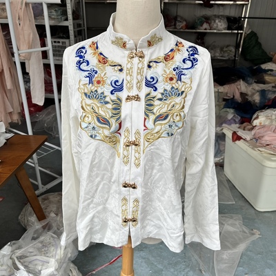 清仓特价工厂尾货绣花汉服上衣半成品马面裙上衣