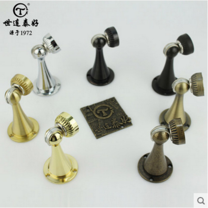 American door suction pure European style door lock full copper door suction and anti-suction imitation ancient wall suction double with door stopper HD219