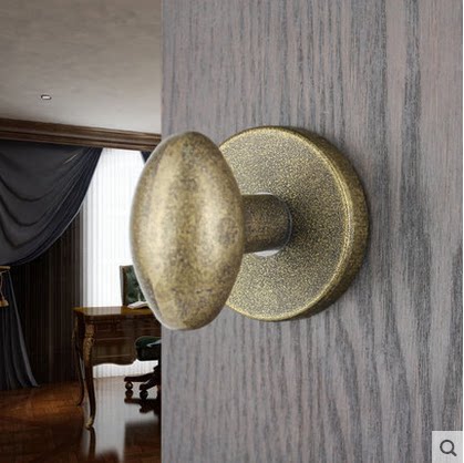 American copper lock American black antique spherical lock indoor door lock bathroom lock powder room door lock LP0974
