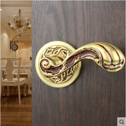 American copper lock American wrench lock indoor bedroom European door lock bathroom lock powder room door lock LP0505
