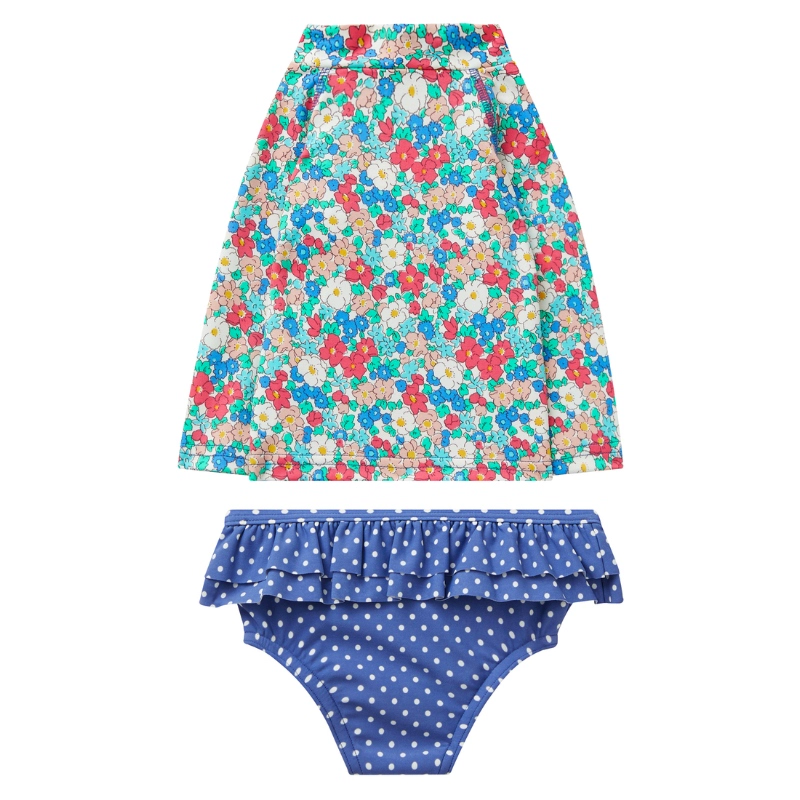 MiniBoden UK Direct Children Mặc Trẻ em Kem chống nắng polka Dot In Surf Bộ đồ bơi bó sát