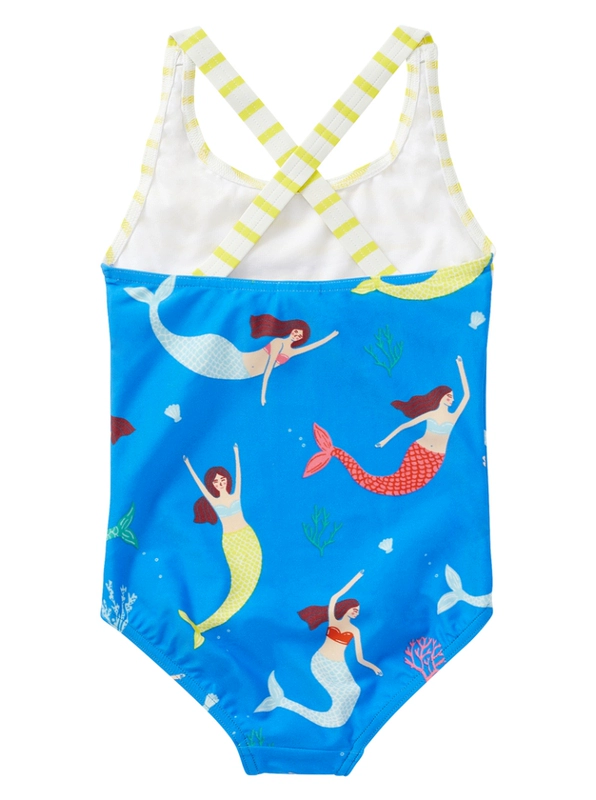 MiniBoden UK trực tiếp quần áo trẻ em sọc bãi biển mẫu áo tắm bé gái mùa hè áo tắm một mảnh