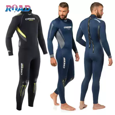 Cressi Fast one-piece scuba wet clothes men's professional diving suit surfing deep diving thickening warm 3 5 7mm