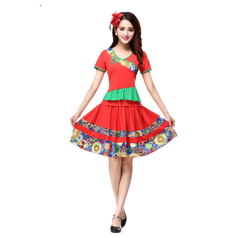 New products 1688 suit square dance costumes spring and summer new performances of dance costumes-Taobao