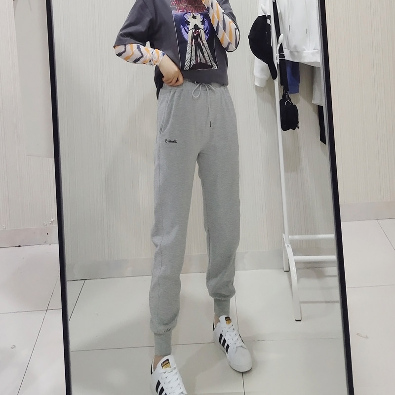 2022 new sports pants women's loose-fitting casual pants look thin and versatile Harem pants spring and autumn thin women's pants