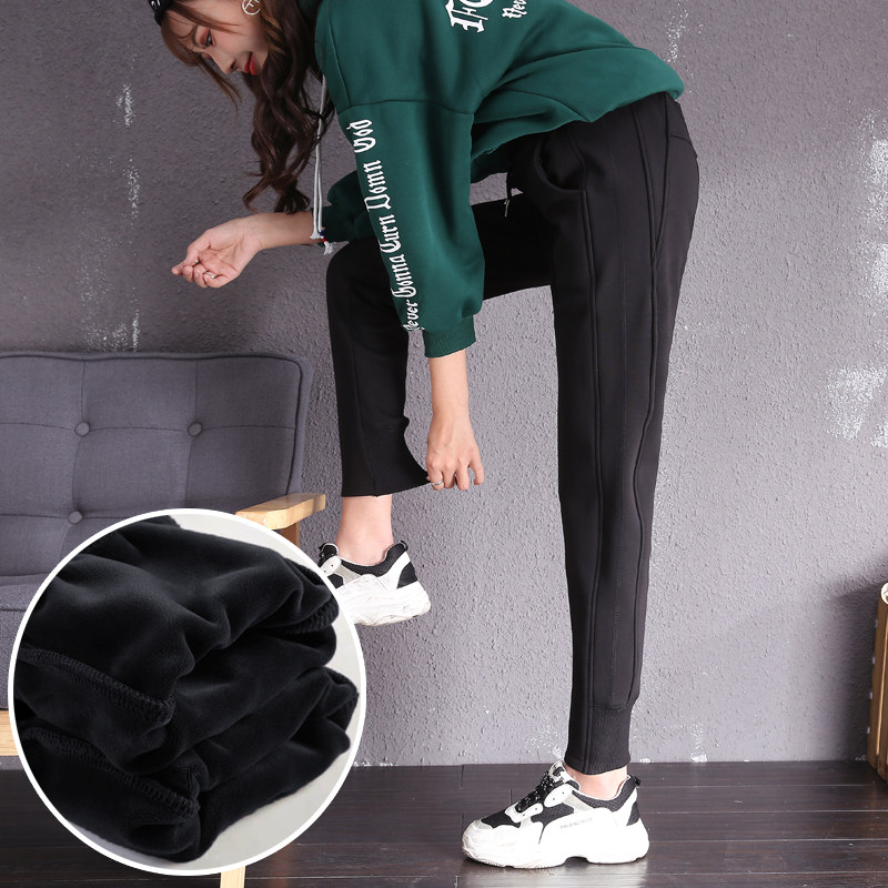 Gush sports pants women pants autumn winter loose casual Harun pants 2021 new outwear thickened mesh red sweatpants