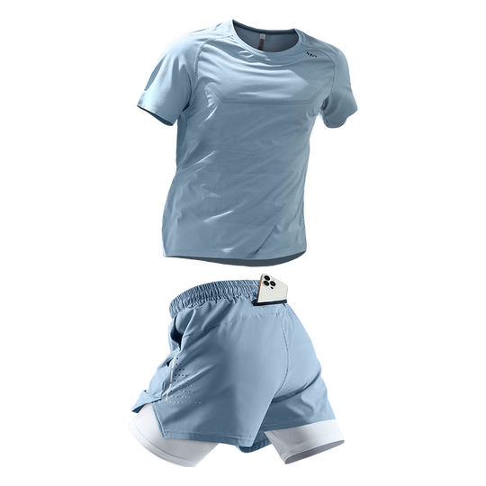 Laufanzug Herren Sport dünne schnell trocknende Kleidung