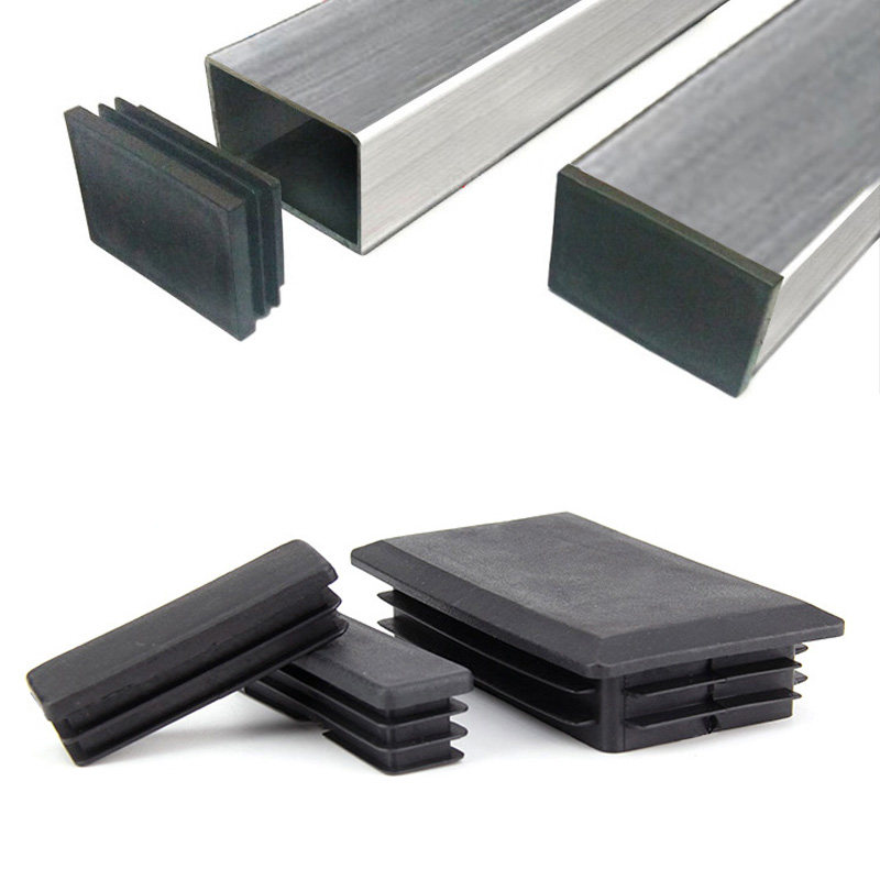 Rectangular tube plug plastic blocking plug square tube plug table and chair foot cover non-slip foot pad head plug head dust cover buckle
