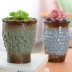 Cọc cũ chậu hoa mọng nước châu Âu gốm hoa chậu cây xanh hoa cũ cọc cũ chậu hoa khô bình hoa - Vase / Bồn hoa & Kệ lọ hoa tay phật Vase / Bồn hoa & Kệ