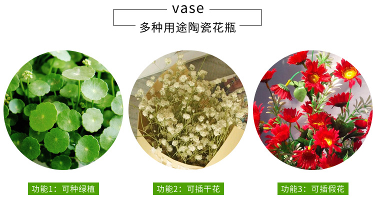 All over the sky star, hand - made vases furnishing articles sitting room white porcelain ceramic hydroponic flower implement small pure and fresh and dried flowers, flower arrangement contracted and I