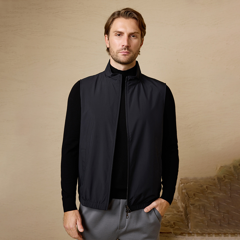 Zhengchen/正辰 Italian Olmetex Fabric Tm Wool Double-Sided Vest Men's Spring Jacket