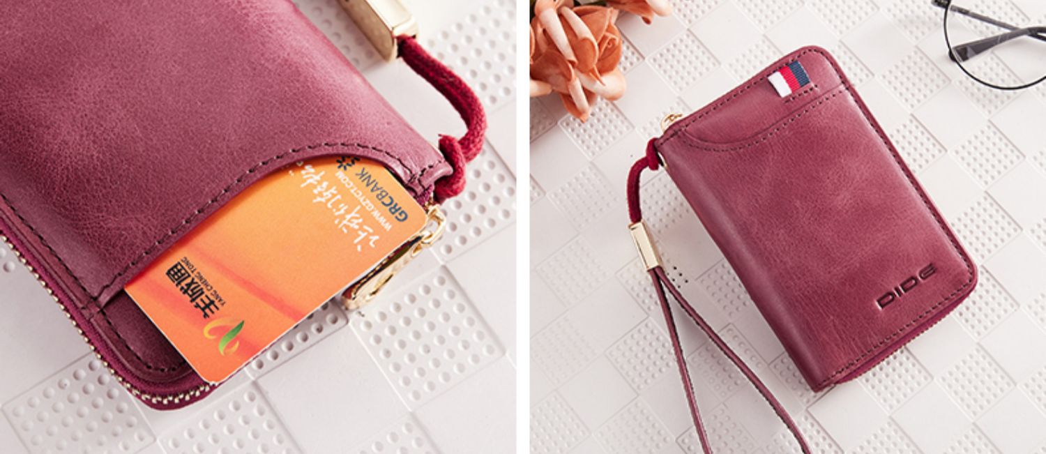 Dede new key bag nữ dây kéo da đa chức năng khóa thắt lưng túi key đa chức năng dung lượng lớn gói thẻ sáng tạo - Trường hợp chính ví nữ dễ thương